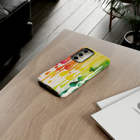Rainbow Spring Showers - Impact Resistant Phone Case